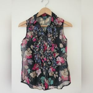 Ralph Lauren floral top sleeveless size 2P